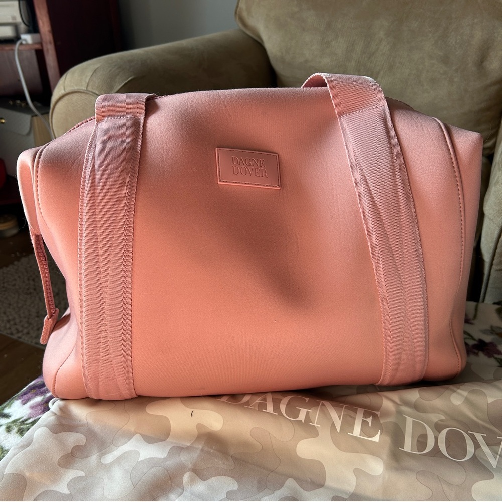 Pink Dagne Dover large Landon neoprene carryall bag